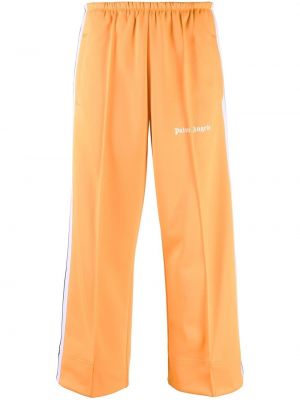 Pantaloni cu dungi Palm Angels portocaliu