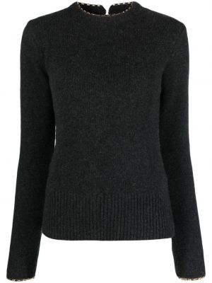 Кашмирен вълнен пуловер Toteme сиво