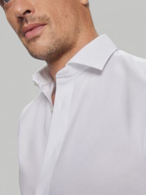 Однотонная рубашка Pedro Del Hierro белая