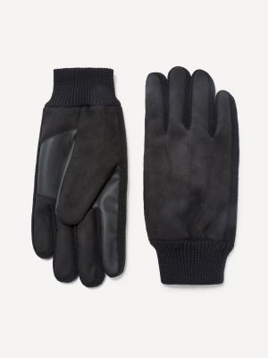 Rękawiczki zamszowe Celio czarne