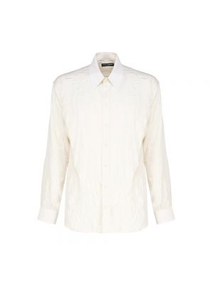 Jedwabna koszula Dolce And Gabbana biała
