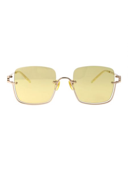 Okulary przeciwsłoneczne Gucci żółte