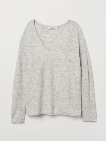 Пуловер H&m серый