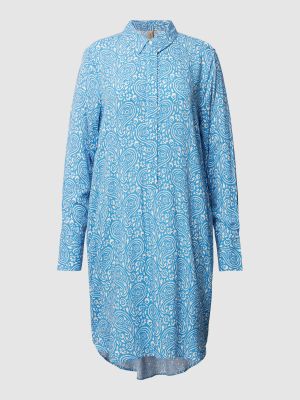 Sukienka midi z wzorem paisley Soyaconcept niebieska