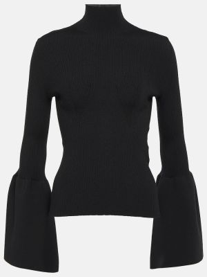 Vilnas džemperis ar augstu apkakli Chloã© melns