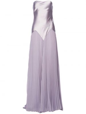 Sukienka koktajlowa plisowana Retrofete fioletowa