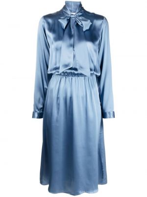 Hodvábne šaty P.a.r.o.s.h. modrá