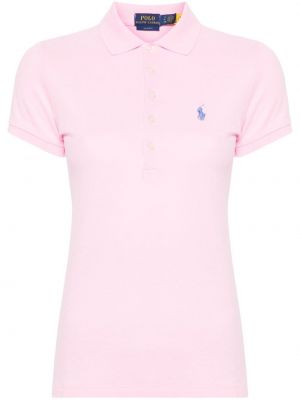 T-shirt mit stickerei Polo Ralph Lauren pink