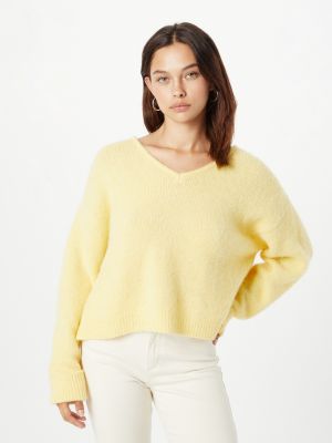 Voľný priliehavý sveter American Vintage žltá