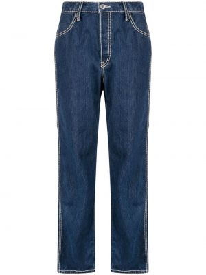 Voľné priliehavé džínsy s rovným strihom Re/done modrá