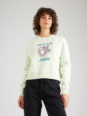 Laza szabású póló Calvin Klein Jeans lila