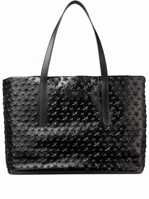 Nakupovalna torba z zvezdico Jimmy Choo črna