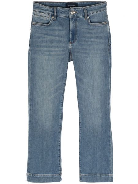 Obnosené džínsy s rovným strihom Sportmax modrá