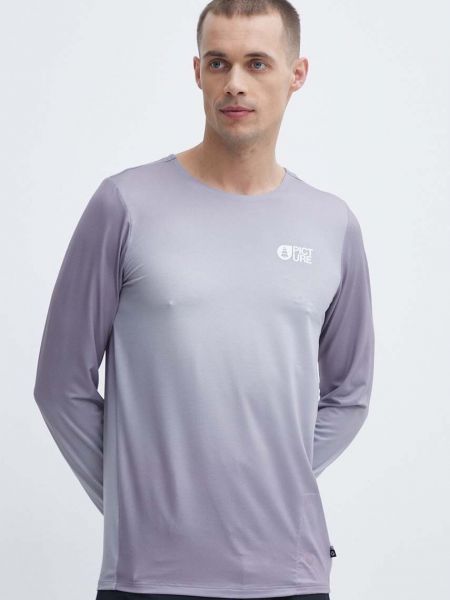Tricou cu mânecă lungă cu imagine sport Picture violet