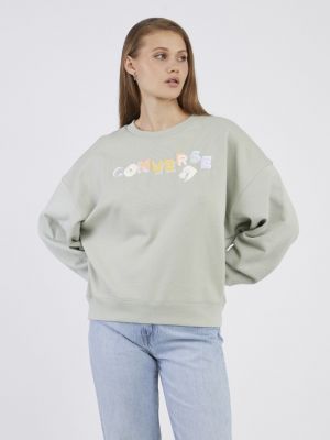 Sweatshirt Converse grün