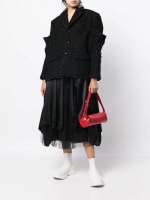 Oversized bunda s knoflíky Comme Des Garçons černá