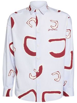 Camisa de algodón Jacquemus rojo