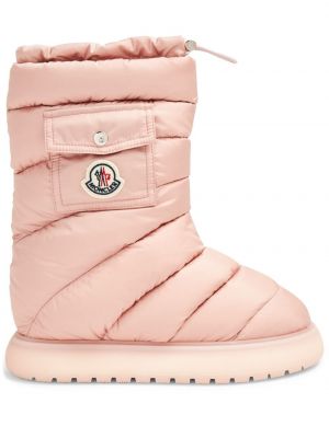 Зимни обувки за сняг с джобове Moncler розово