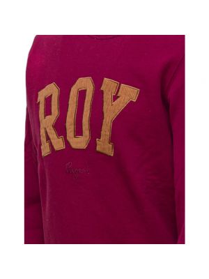 Jersey de algodón de tela jersey de cuello redondo Roy Roger's rojo