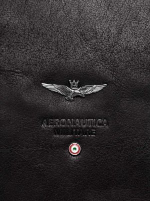 Bőr táska Aeronautica Militare fekete