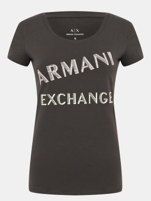 Футболка Armani Exchange коричневая