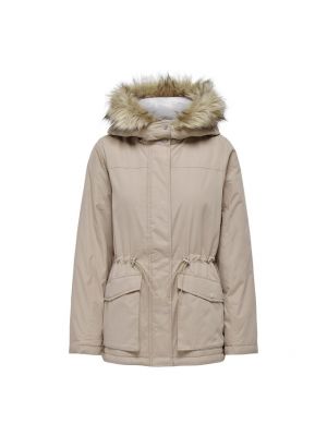 Parka con capucha Only Tall beige