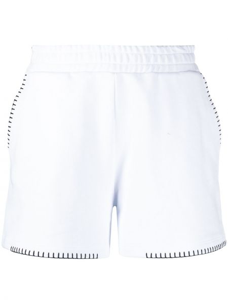 Pantalones cortos deportivos con bordado Dondup blanco