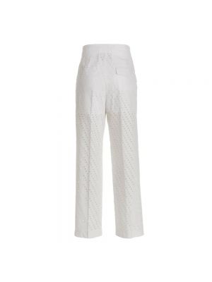 Spodnie z kieszeniami Nude białe