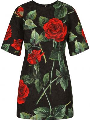 Rochie de mătase cu imagine Dolce & Gabbana