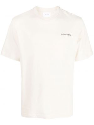 T-shirt mit print Axel Arigato beige
