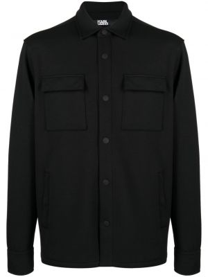 Pamučna košulja Karl Lagerfeld crna