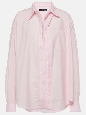 Βαμβακερό πουκάμισο Y Project ροζ