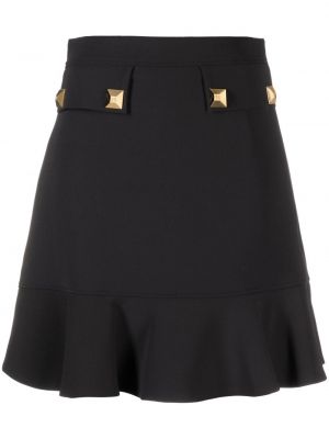 Peplum mini skjørt Elisabetta Franchi svart