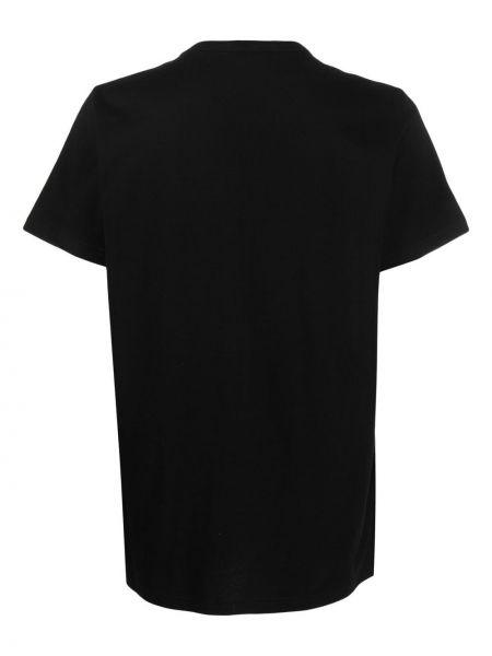 Kokvilnas kašmira t-krekls Barrie melns