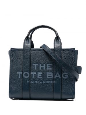 Borsa shopper di pelle Marc Jacobs blu