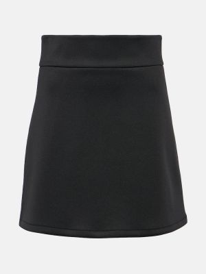 Mini falda de neopreno Max Mara negro