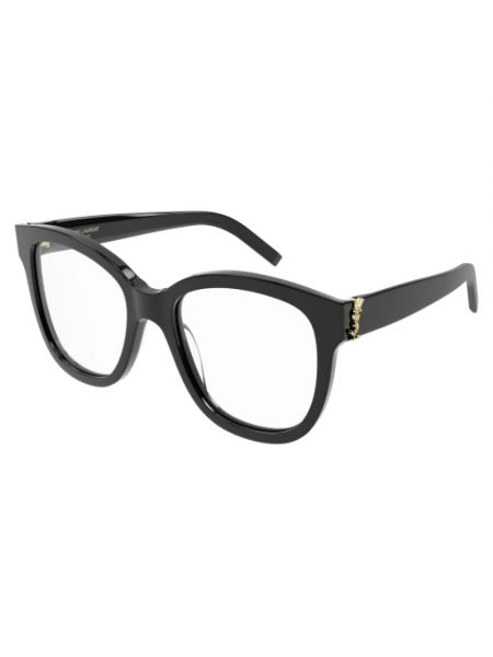 Przezroczyste okulary Saint Laurent czarne