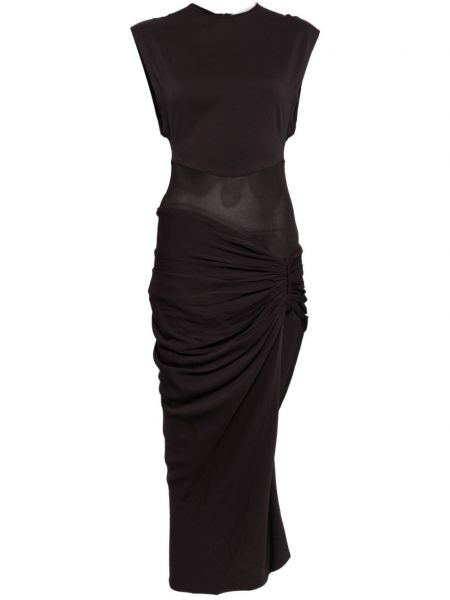 Коктейлна рокля Christopher Esber черно