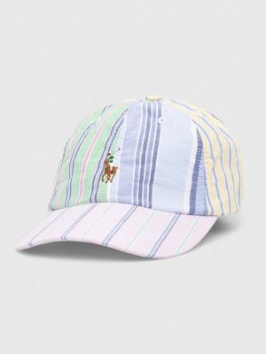Памучна шапка с козирки с принт Polo Ralph Lauren