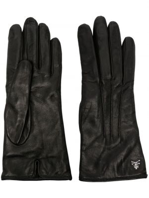 Кожени ръкавици Philipp Plein черно