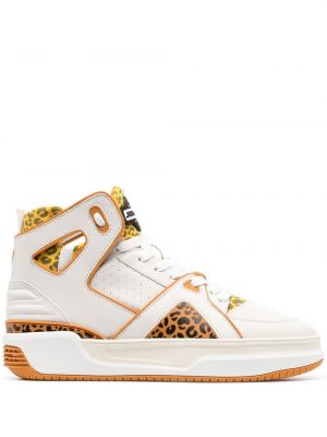 Leopard trykt sneakers Just Don hvit