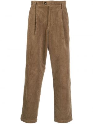 Pantaloni cu picior drept de catifea cord A.p.c. maro