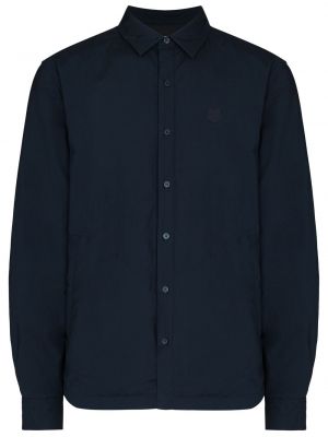 Klasická bavlnená košeľa na gombíky Kenzo - modrá