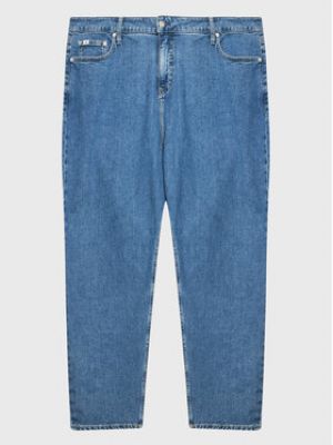 Priliehavé boyfriend džínsy Calvin Klein Jeans Plus modrá