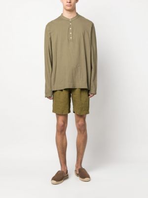 Medvilninė marškiniai Massimo Alba žalia