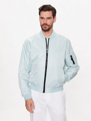 Relaxed fit bomber striukė Calvin Klein mėlyna