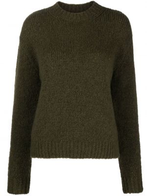 Sweter wełniany z okrągłym dekoltem Paloma Wool zielony