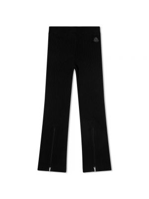 Трикотажные брюки Moncler черные