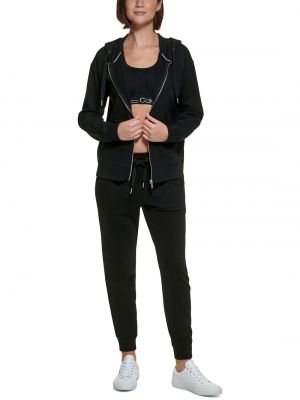 Куртка на молнии с длинным рукавом Calvin Klein черная