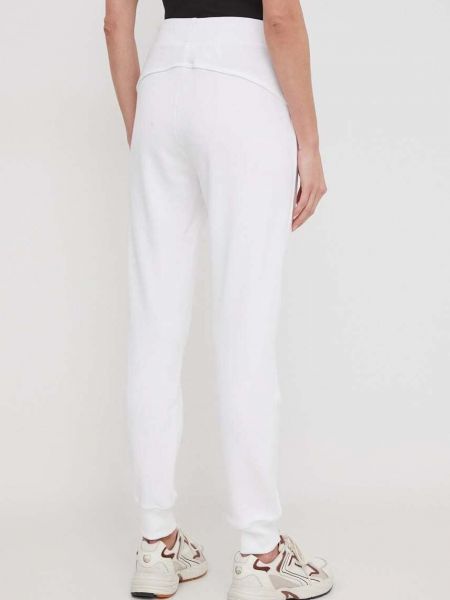 Bavlněné sportovní kalhoty United Colors Of Benetton bílé
